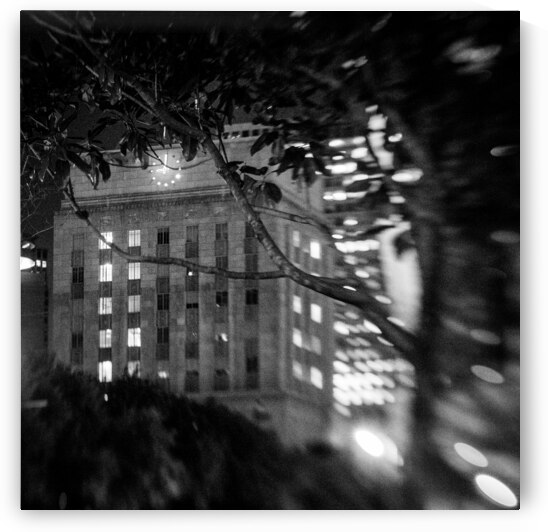 houston city hall clock  square 921 Cityhall 13k. by Black And White