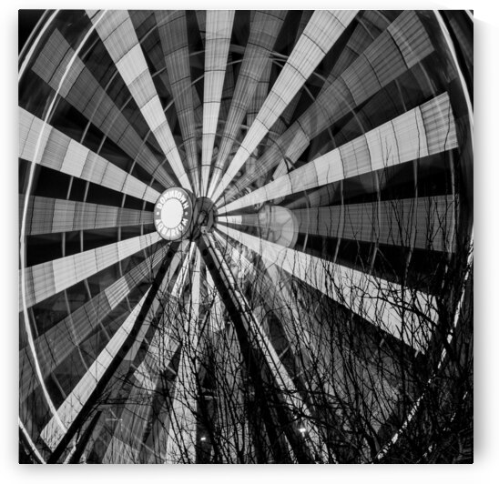 houston aquarium ferris wheel  square 926 Fweel 1 by Black And White