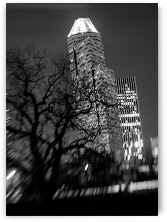 continental airlines building  vertical 923 Conti by Black And White