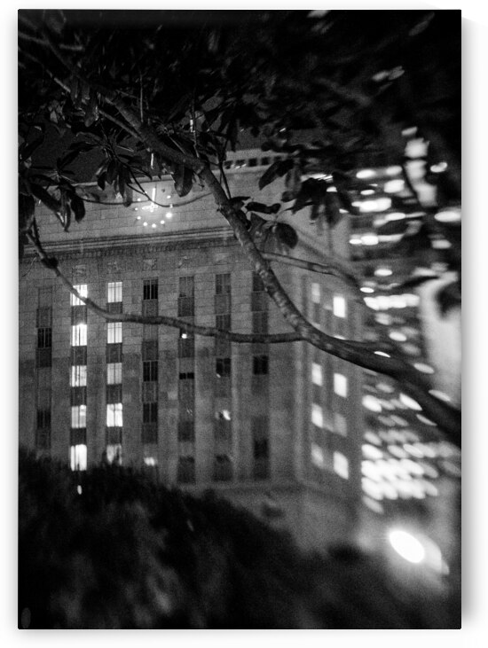 houston city hall clock  vertical 921 Cityhall 13 by Black And White