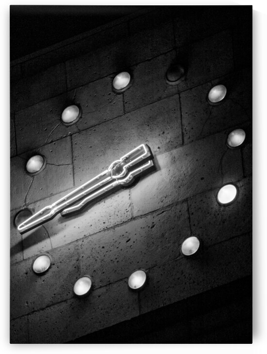 clock face on houston city hall  vertical 925 For by Black And White