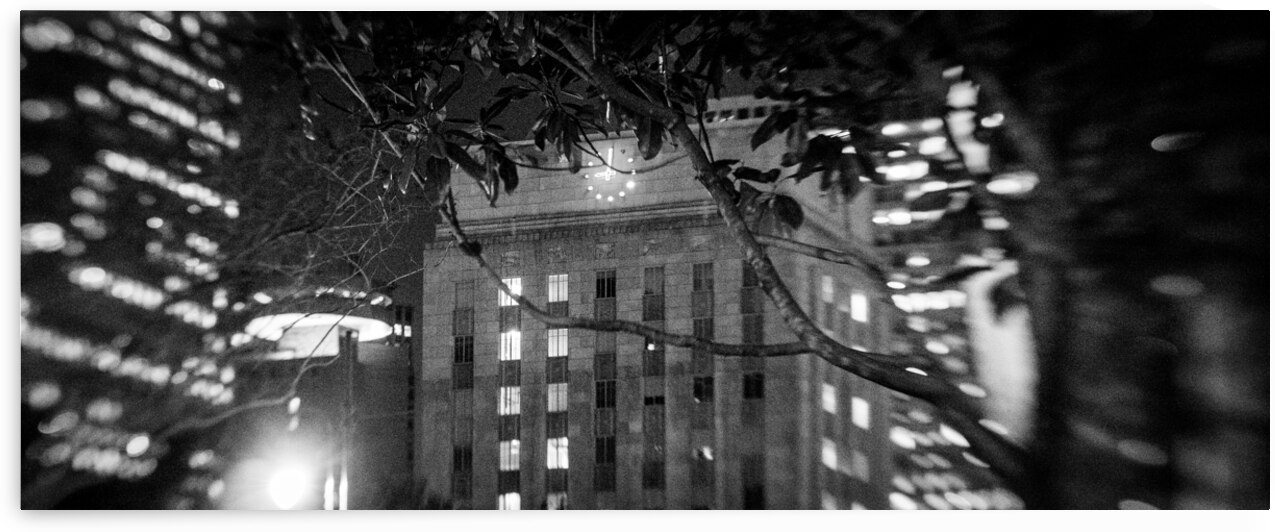 houston city hall clock  panoramic 921 Cityhall 1 by Black And White