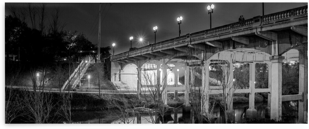 sabine bridge elanor tinsley park  panoramic 3282 by Black And White