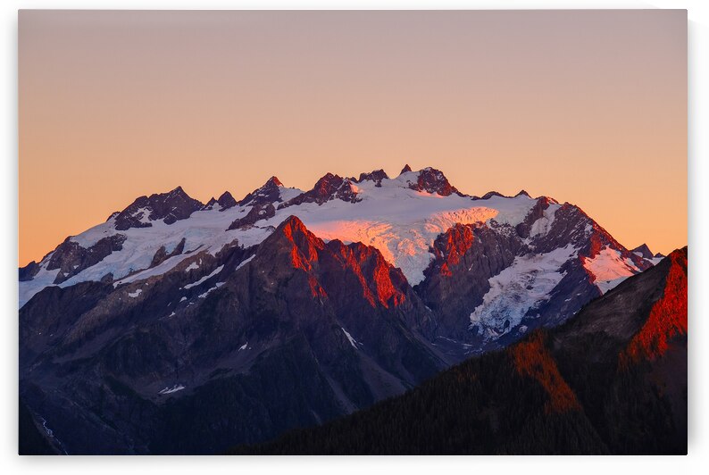 Last Light on Mt Olympus by Brad Millett Photography