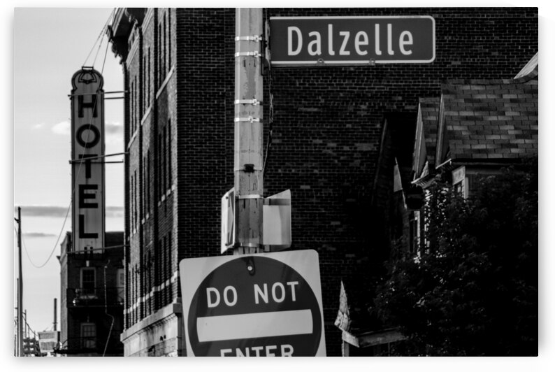 abandon hotel michigan central station  horizonta by Black And White