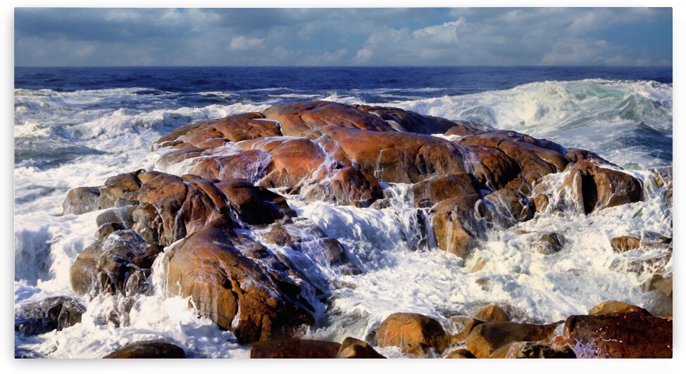 ROCKS AWASH PANORAMA by Frank Wilson