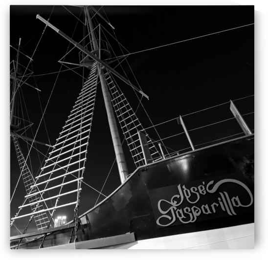 jose gasparilla pirate ship  square 1109 Gasparil by Black And White