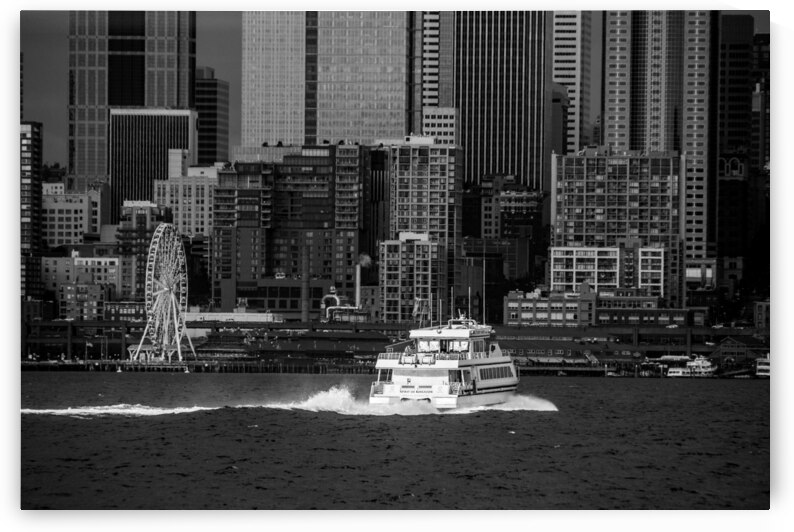 puget sound ferry  horizontal 2690 Kensington 13k by Black And White