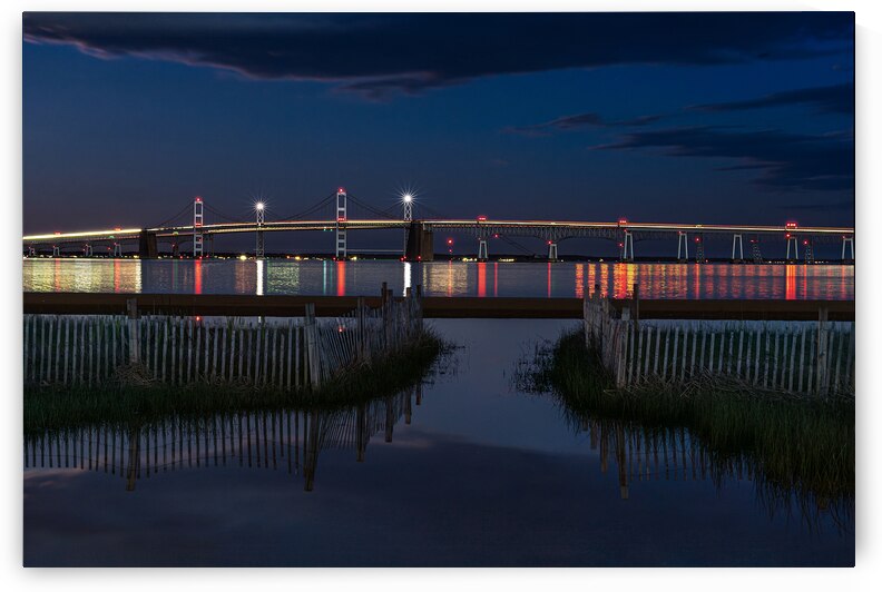 Morning Bridge Reflection by Geoffrey Prior