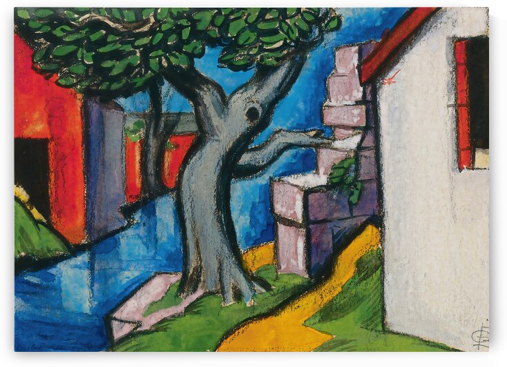 mystic tree 1919 oscar bluemner by Row One Brand