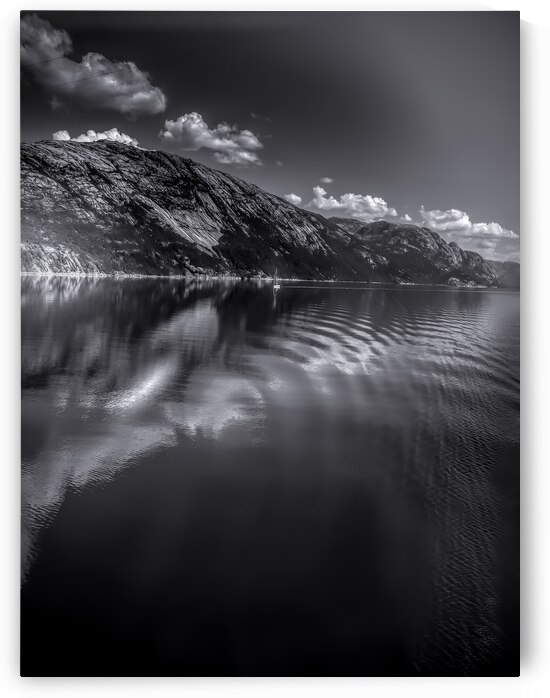 Norwegian Fjord Boat Ripples by Norma Brandsberg Photography