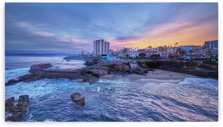 Blue La Jolla Cove Sunrise by Ryan Cameron