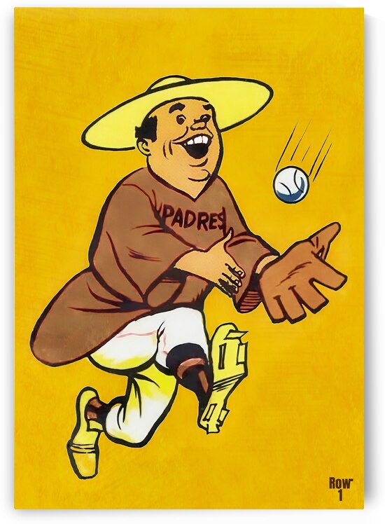 San Diego Padres Throwback Art by Row One Brand