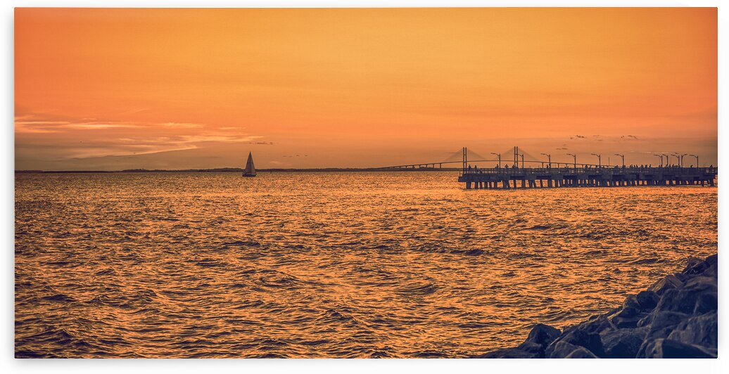 A Magical Evening on Saint Simons Island: Days End by Dream World Images