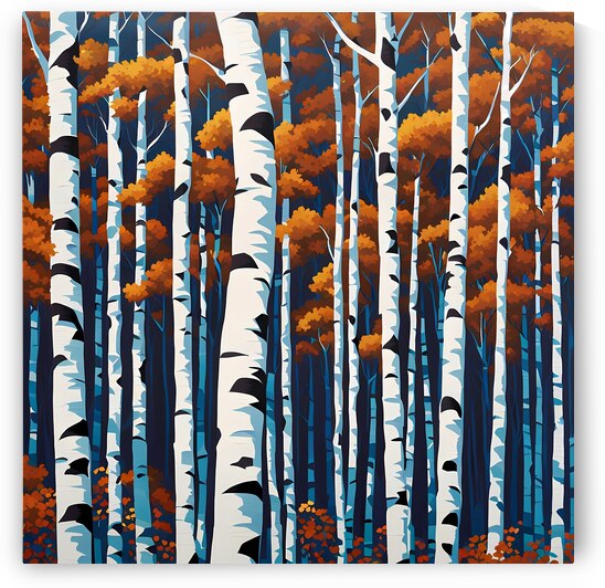 Birch in Blue by Marc Duggan