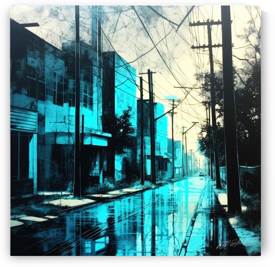 Lithograph Street  by SykArt Designs