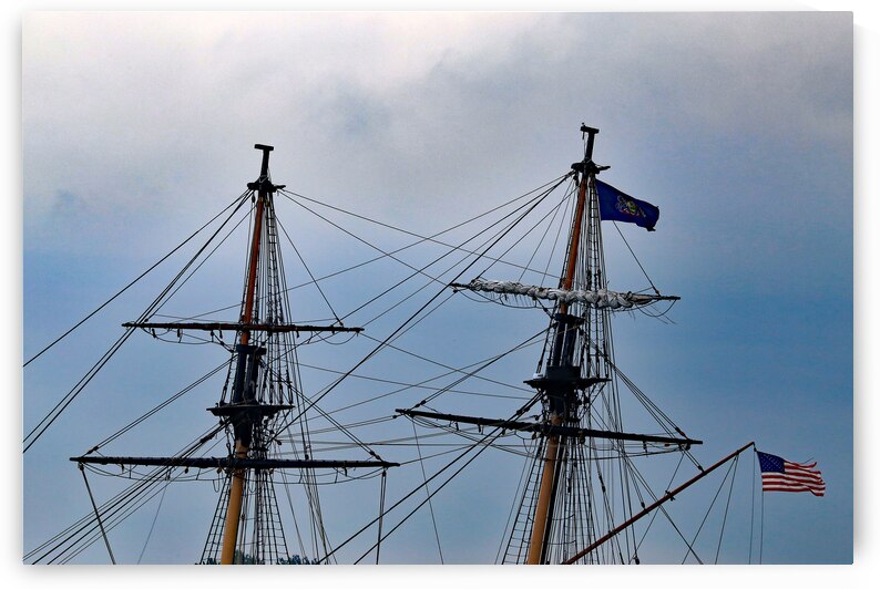 Tall Ship Niagara Rigging 071322 by Mary Bedy