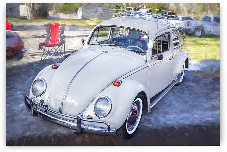 1971 Tan Volkswagen Beetle X 1 by Rich Franco