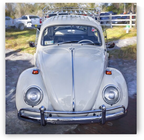 1971 Tan Volkswagen Beetle X 6 by Rich Franco