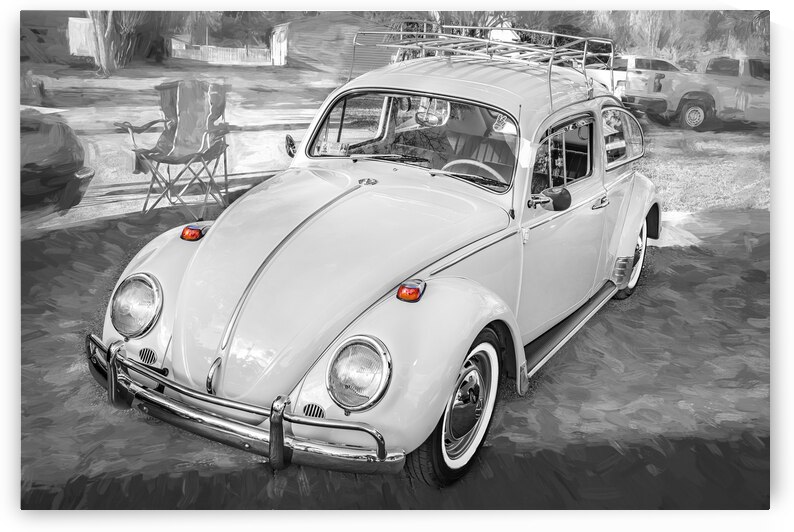 1971 Tan Volkswagen Beetle X 7 by Rich Franco