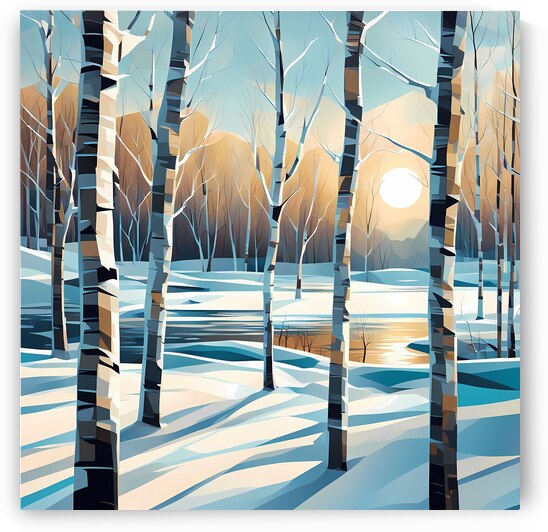 Winter Birch Morning by Marc Duggan