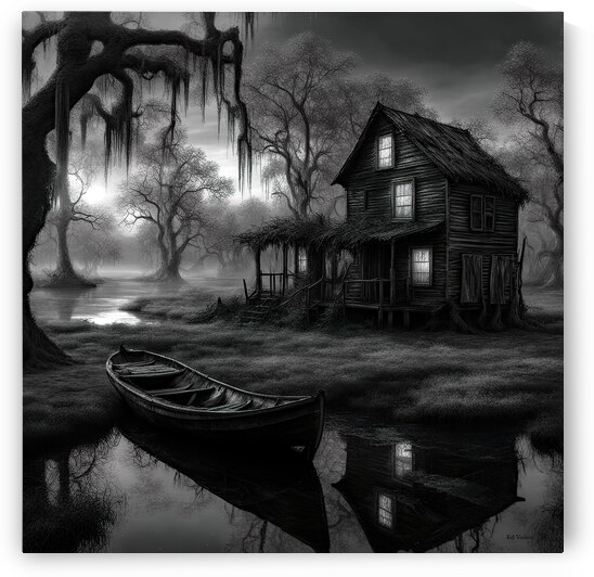 DEEP DARK SWAMP B&W by Digicam