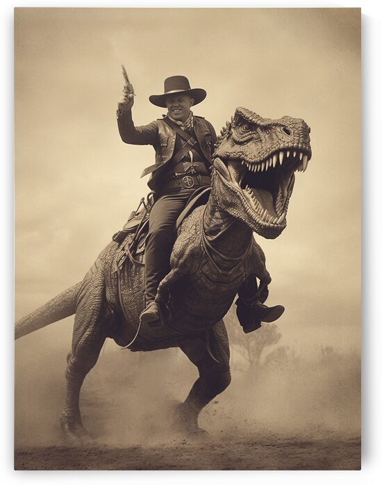 QWA 1001 – Fake Vintage Daguerreotype of a Cowb by Masterwork Reimagined