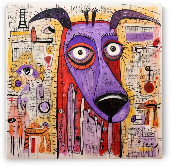 dog abstract pet neo expressionism face animal na by Sastroredjo