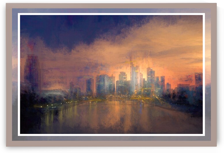 Frankfurt Skyline Coat of Many Colors by Norma Brandsberg Photography