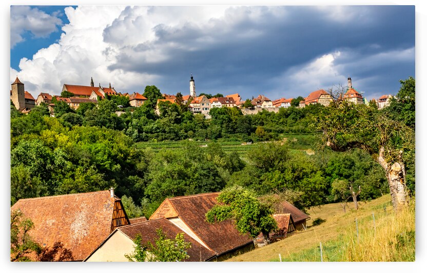 Rothenburg Wall Vista Landscape by Norma Brandsberg Photography
