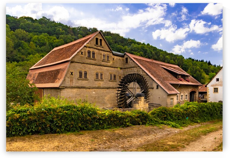 Rothenburg ob der Tauber Water Wheel by Norma Brandsberg Photography