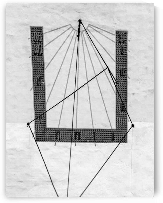 Frankfurt am Main Sundial in Black and White by Norma Brandsberg Photography
