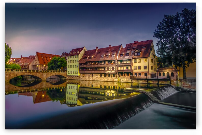 Nuremberg Pegnitz River Old Homes by Norma Brandsberg Photography