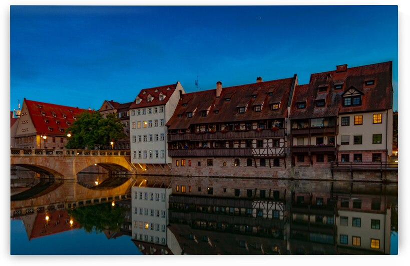 Nuremberg Pegnitz River Home Row by Norma Brandsberg Photography