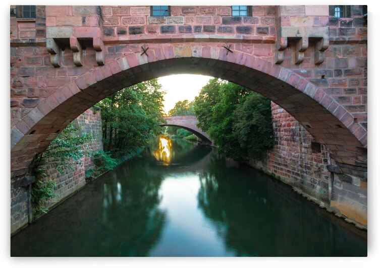 Nuremburg Two Arch Bridge by Norma Brandsberg Photography