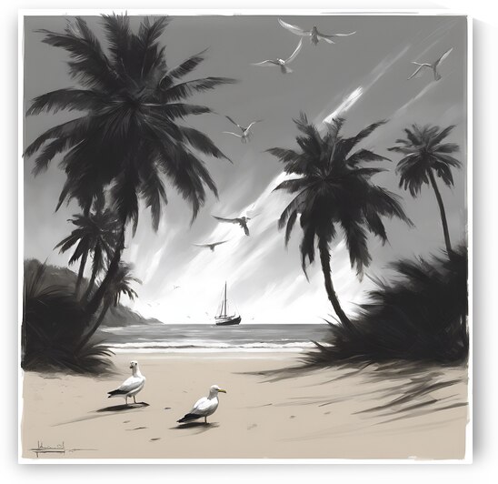 0 An atmospheric impressionist oil painting depic by waleed store