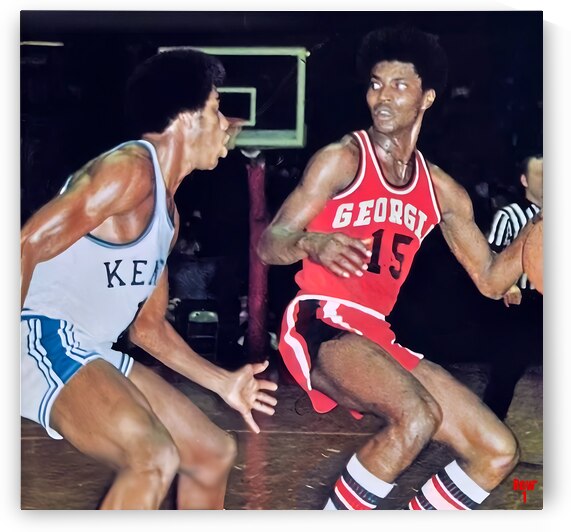 1970s georgia kentucky basketball art by Row One Brand