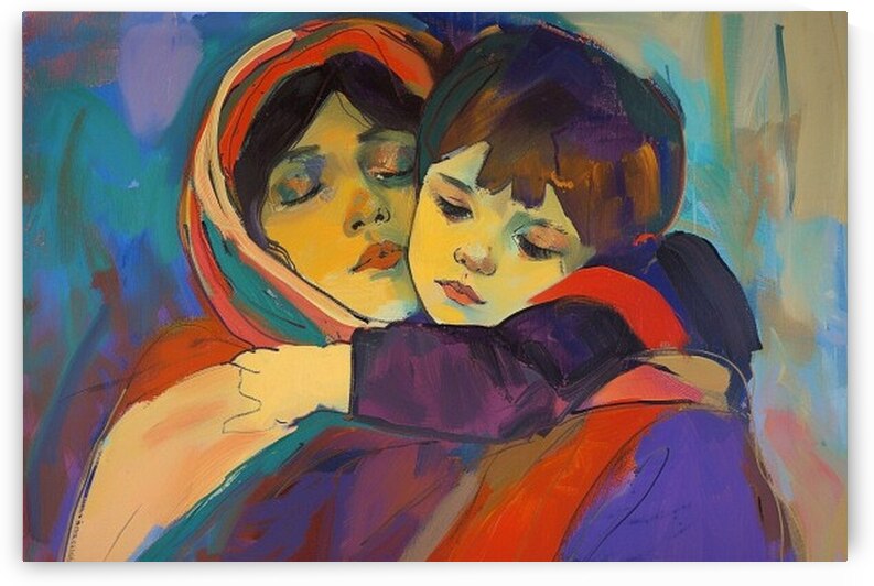 EMBRACE IN COLORFUL TRANQUILITY by GraphixCafe