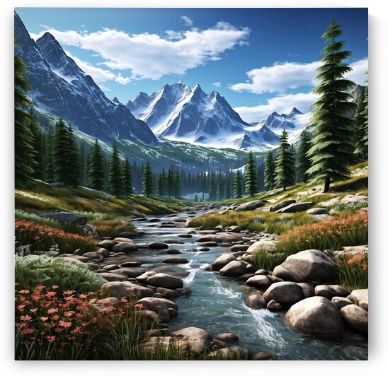 Mountain Stream by Abdu innovations