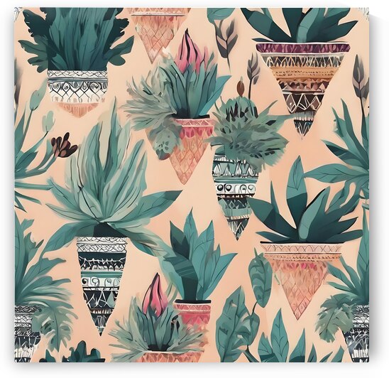 50494 Stunning pattern boho plants  xl 1024 v1 0 by Hala Etheridge