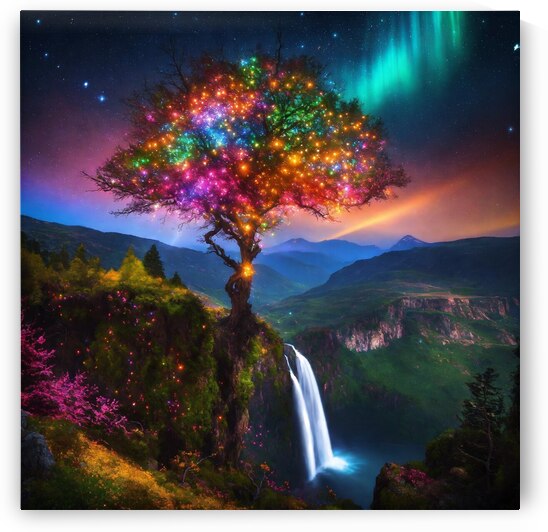 The most incredible tree  of  very colorful star by MUSA NJAI