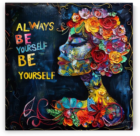Always Be Yourself 6  by SykArt Designs