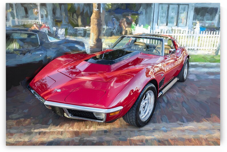 1971 Red C3 Corvette x1 1 by Rich Franco