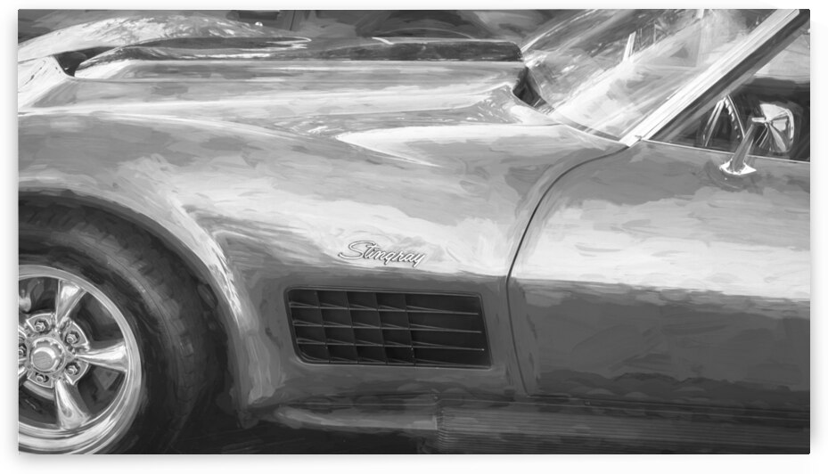 1971 Red C3 Corvette x1 3 by Rich Franco