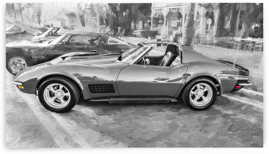 1971 Red C3 Corvette x1 7 by Rich Franco