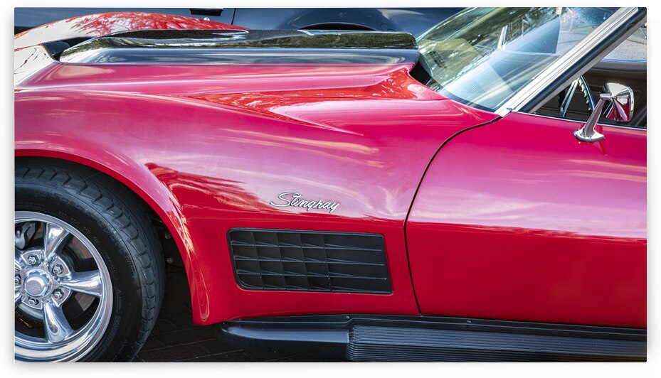 1971 Red C3 Corvette x1 11 by Rich Franco