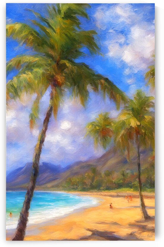 hawaii beach art by Row One Brand