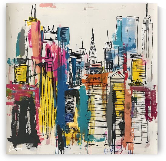 Basquiat City 8 by Landon