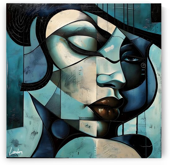 Blue Face 2 by Landon