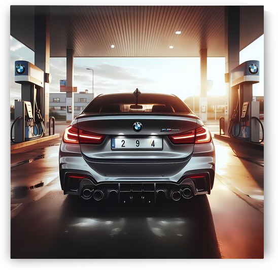 BMWs Elegance From Behind: A Vision of Automotive Excellence by eyoom